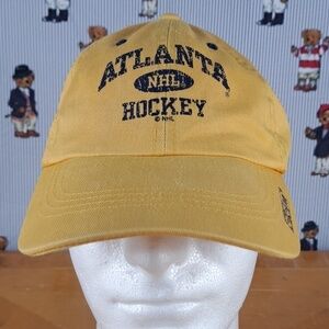 Atlanta Thrashers Hockey CCM yellow & blue pull tab NHL hat cap